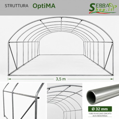 Struttura serra Tunnel OptiMA ad arco