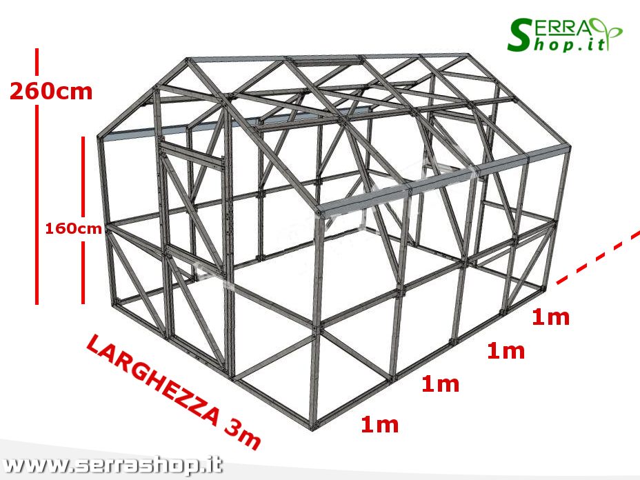 serra tunnel arco policarbonato 4mm hause serrashop