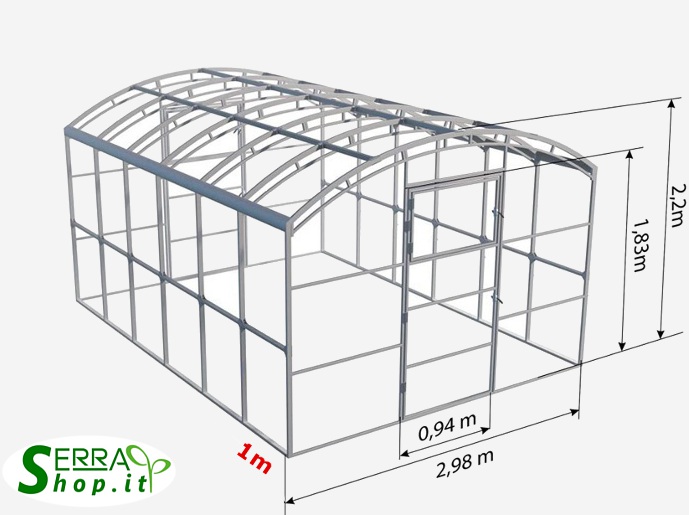 serra tunnel arco policarbonato 4mm compact serrashop