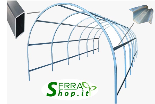 serra tunnel arco policarbonato 4mm compact serrashop