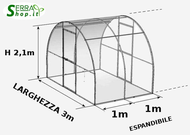 serra tunnel arco policarbonato 4mm compact serrashop