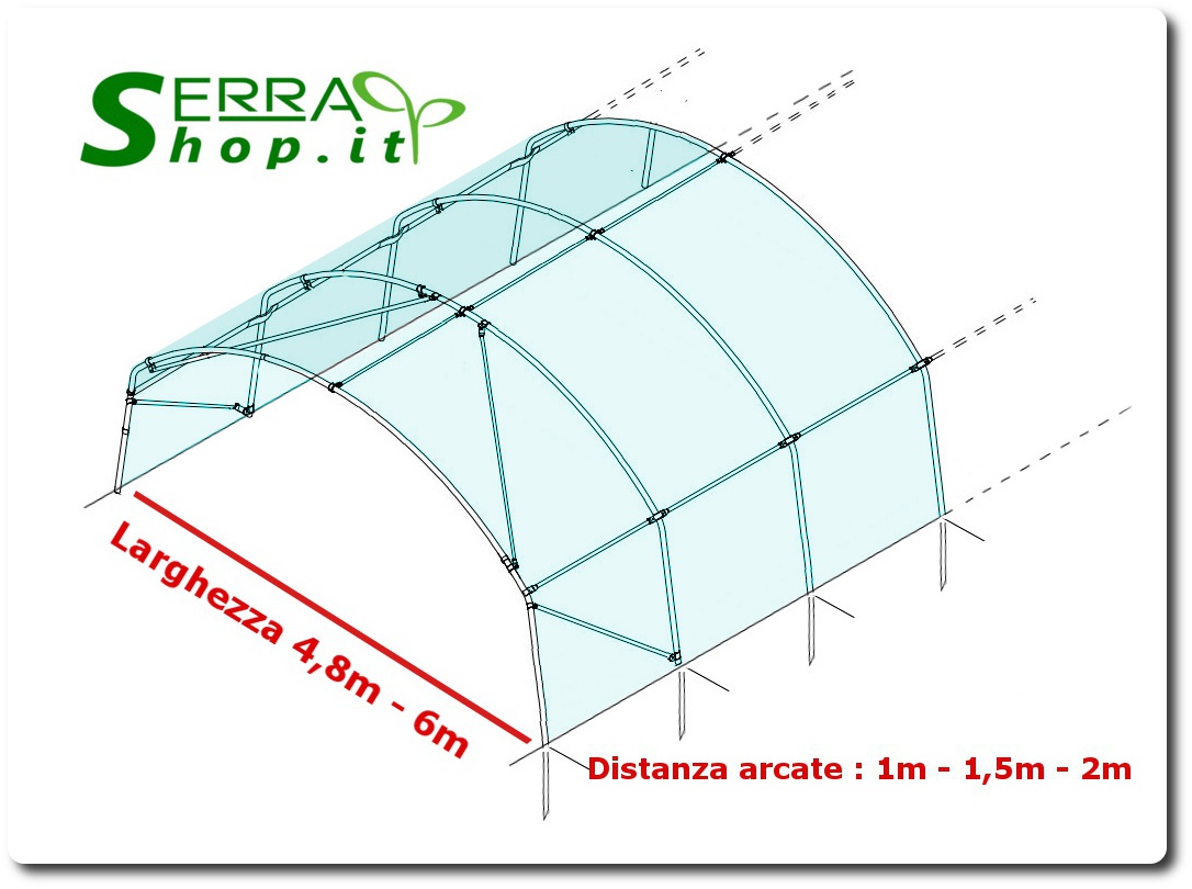 serra tunnel professionale neve