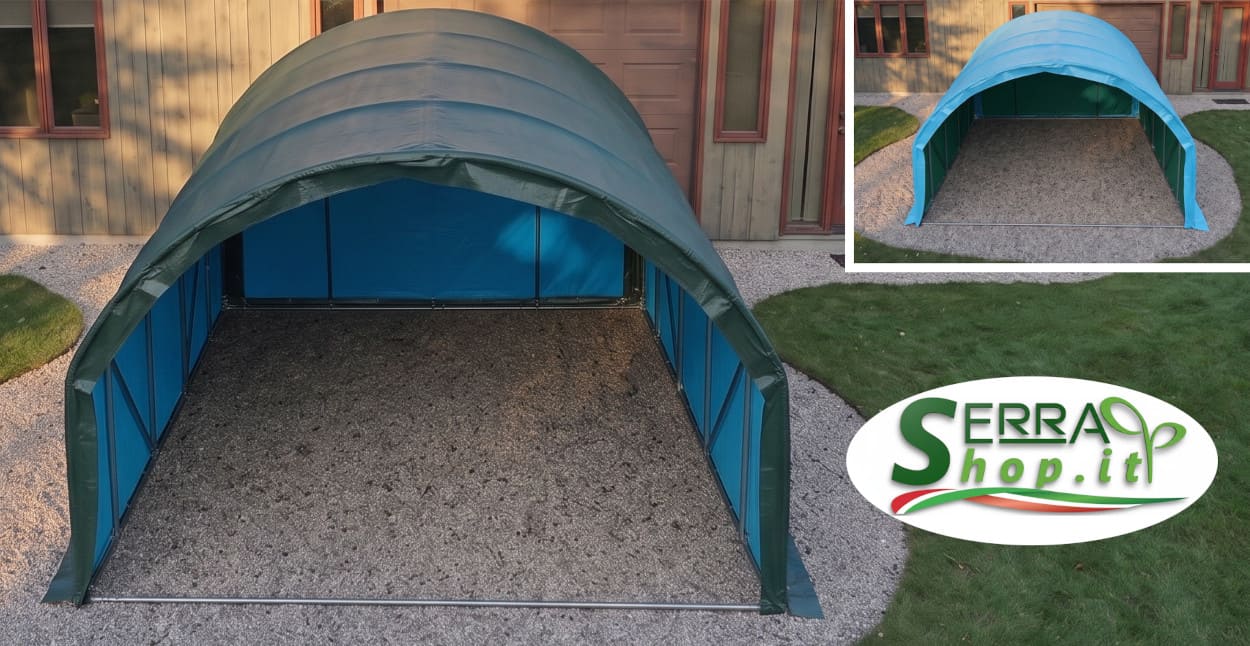tunnel magazzino carport in pvc deposito attrezzi tendone capannone