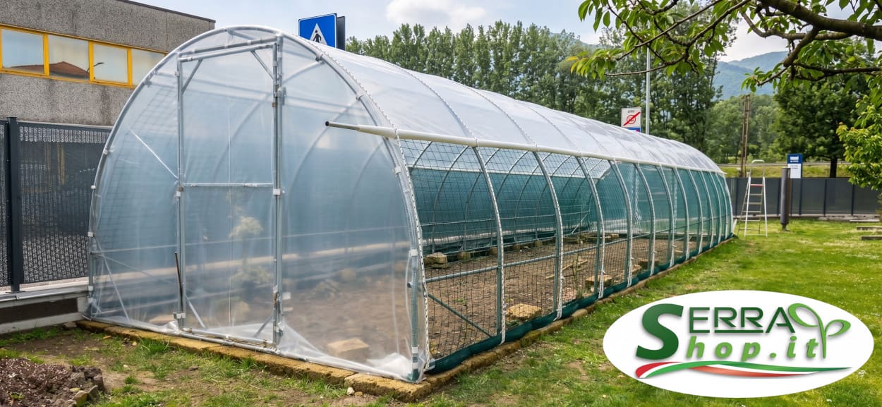 serra tunnel pvc easy plus orto giardino vivaio serre acciaio solo struttura