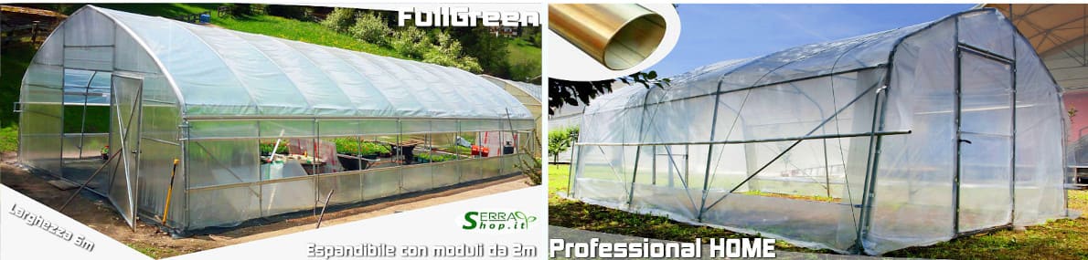 Serre tunnel da giardino in telo film PVC per orto, piante e fiori